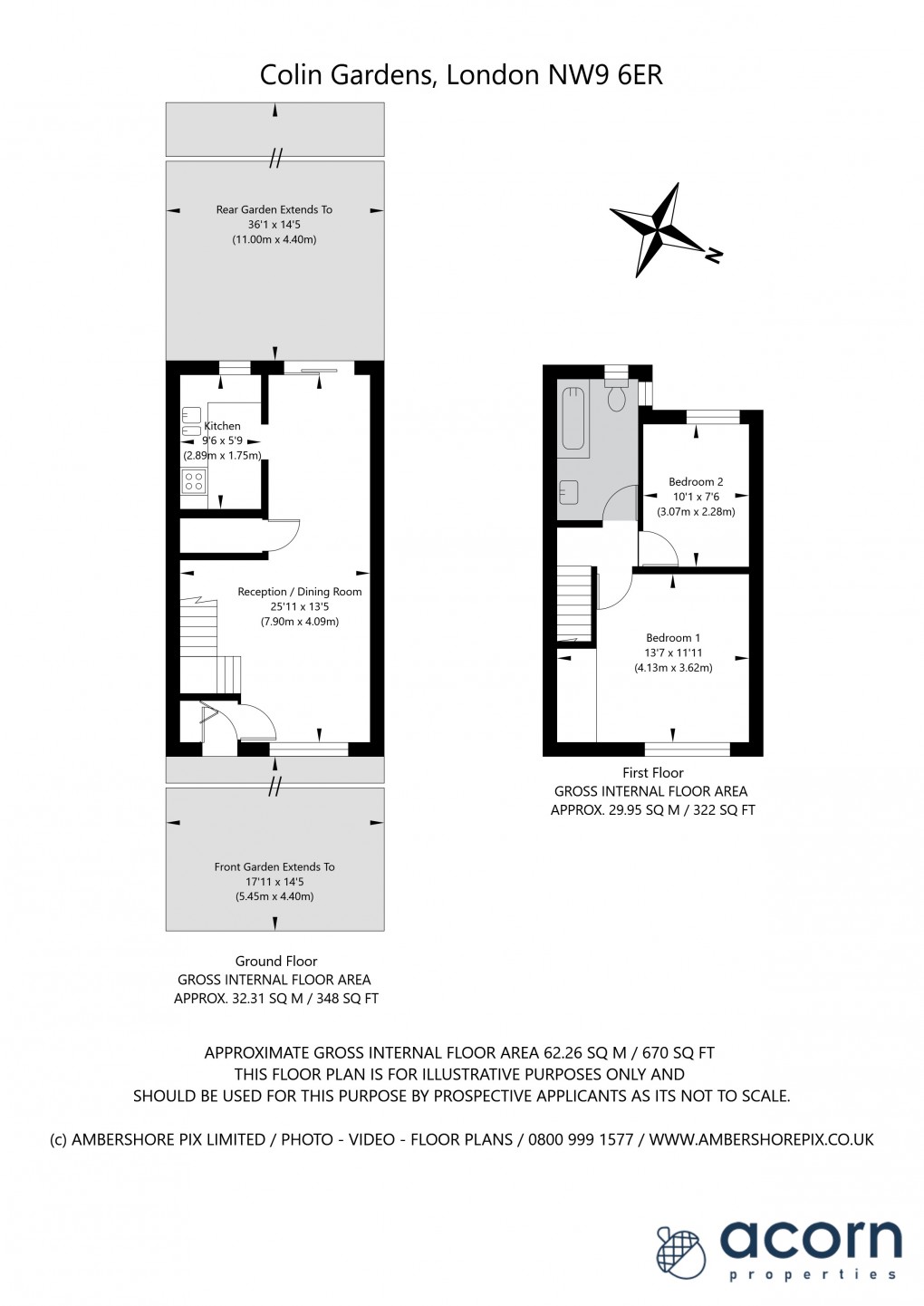 Floorplan for Colin Gardens, London
