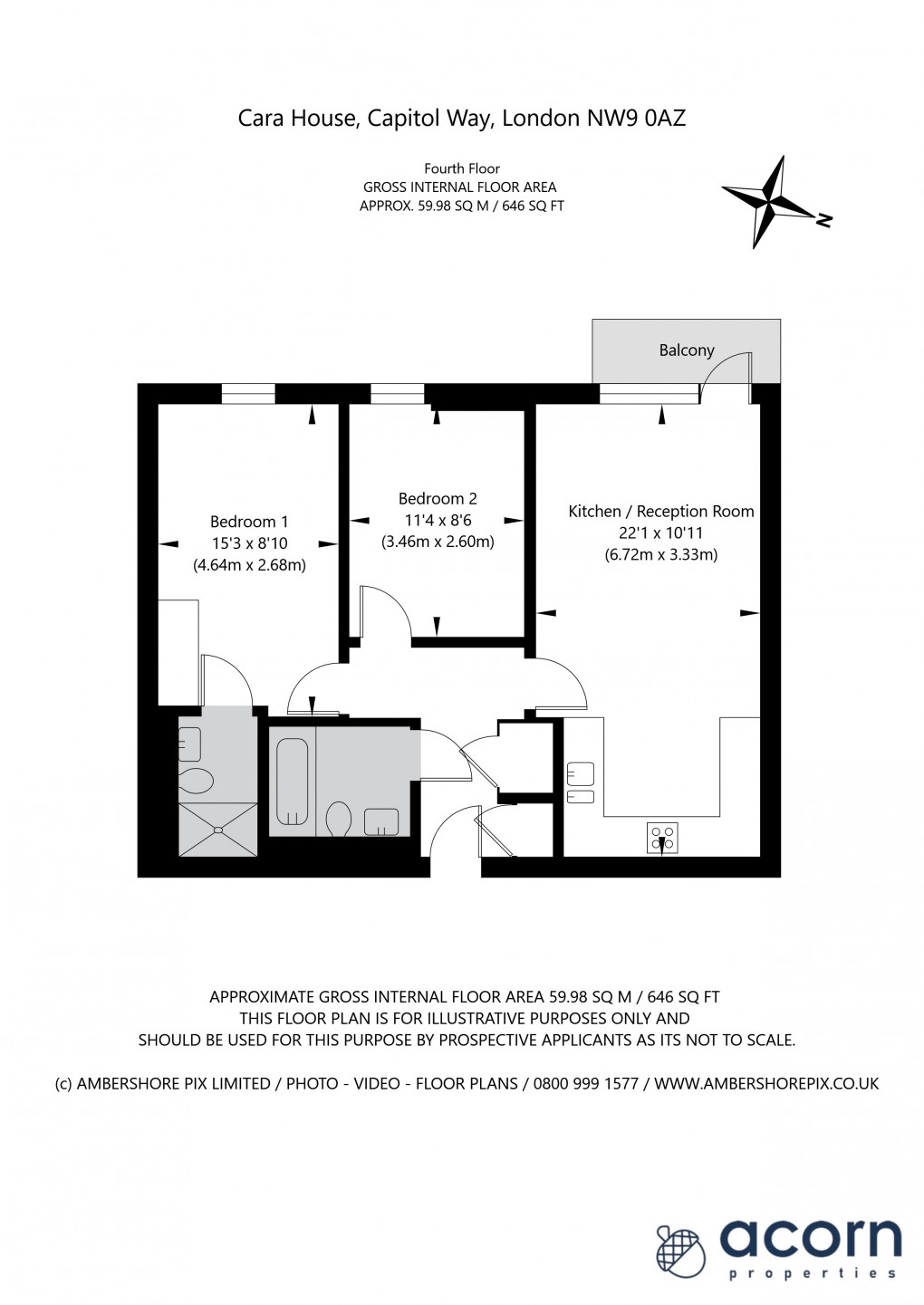 Floorplan for Capitol Way, London