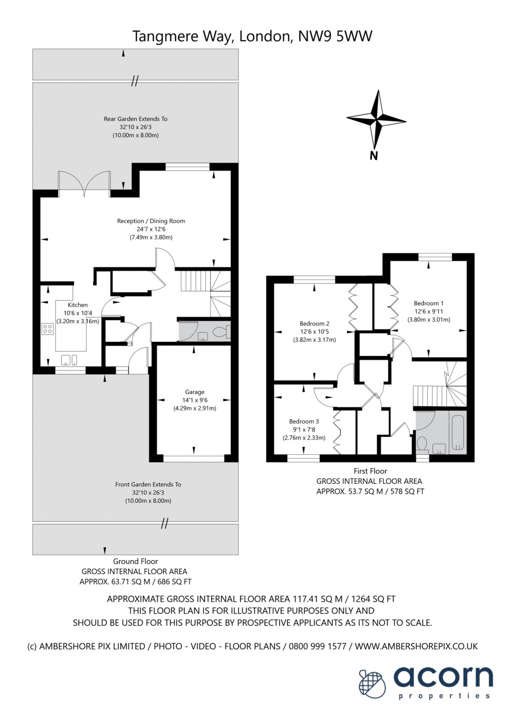 Floorplan for Colindale, London