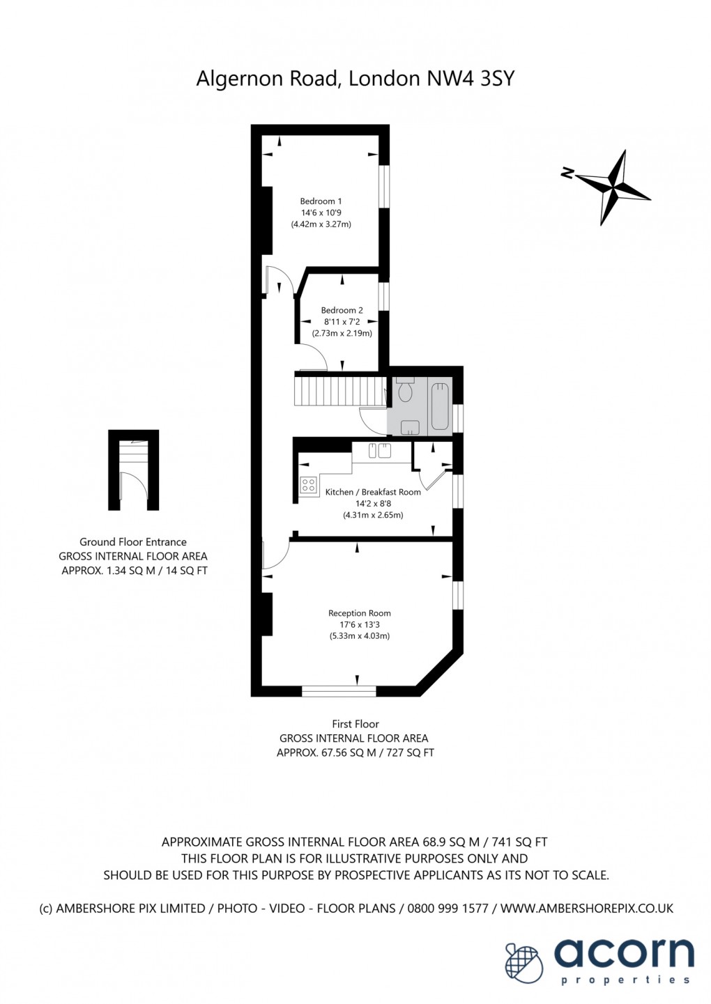 Floorplan for Hendon, London