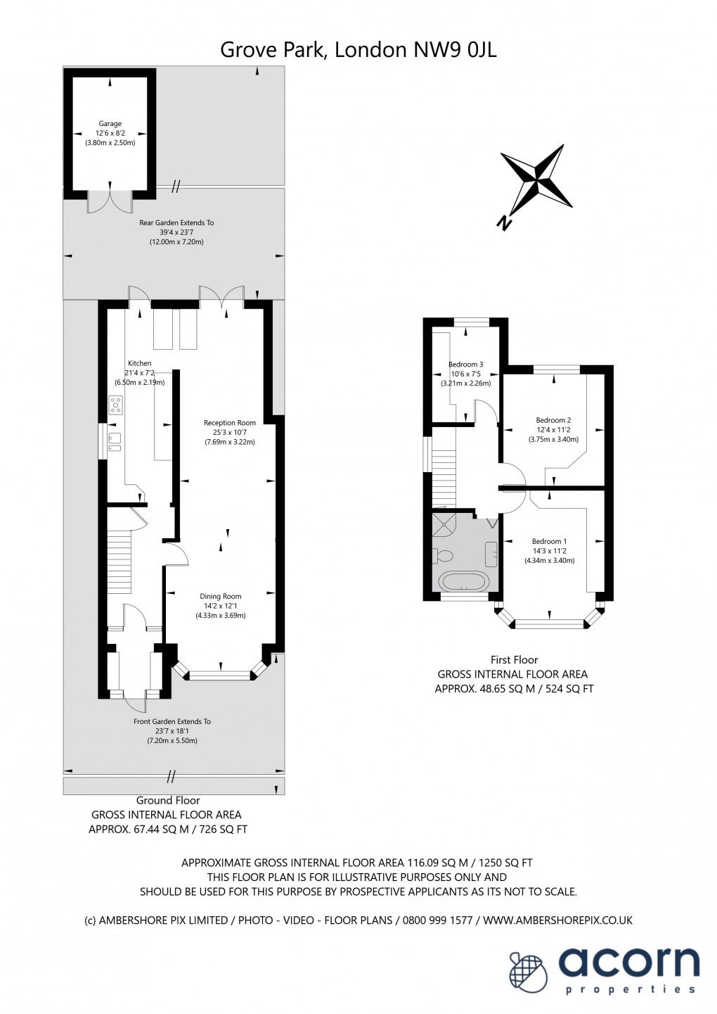 Floorplan for Grove Park, Kingsbury, London