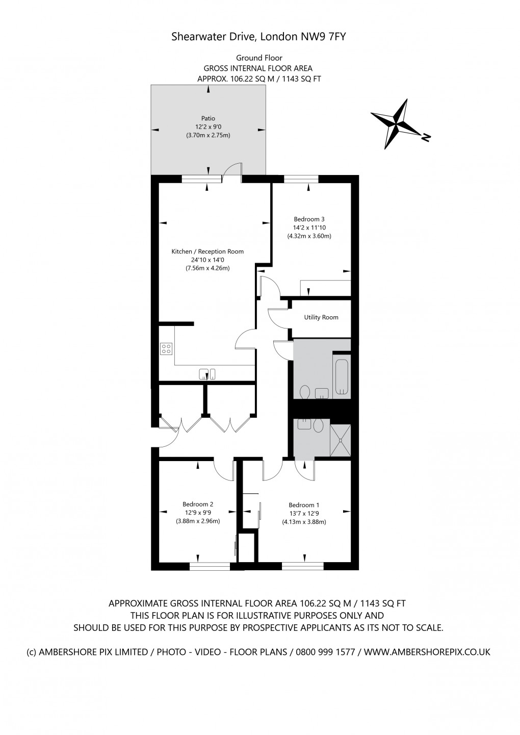 Floorplan for West Hendon, London