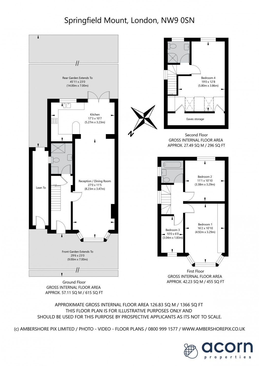 Floorplan for Springfield Mount, Kingsbury, London