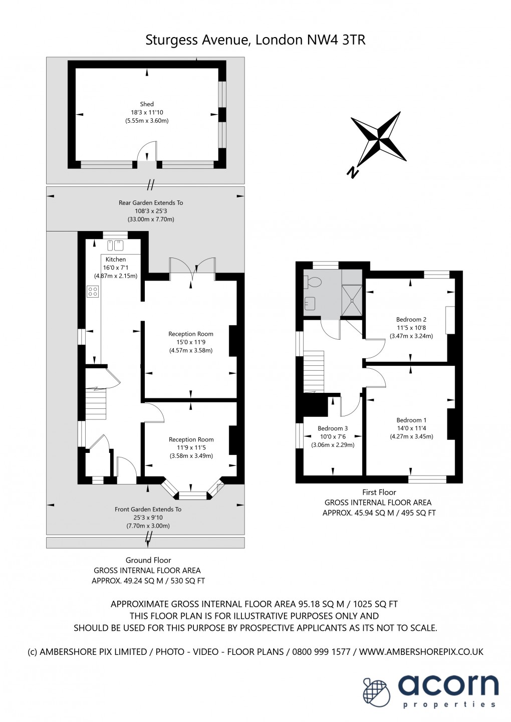 Floorplan for Sturgess Avenue, Hendon
