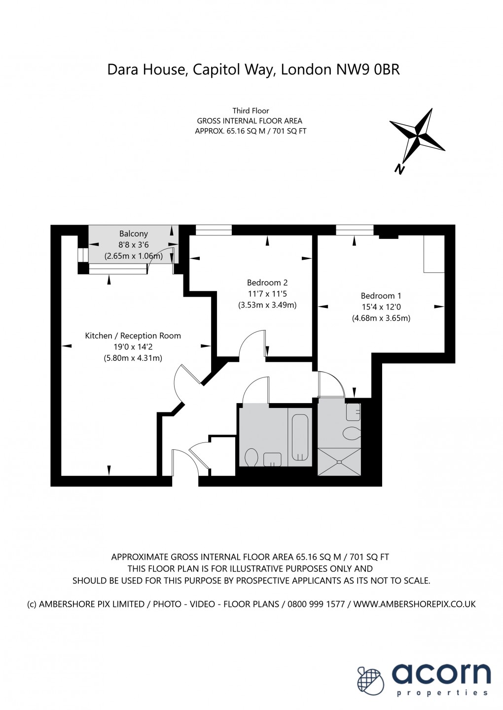 Floorplan for Capitol Way, 50 Capitol Way, London