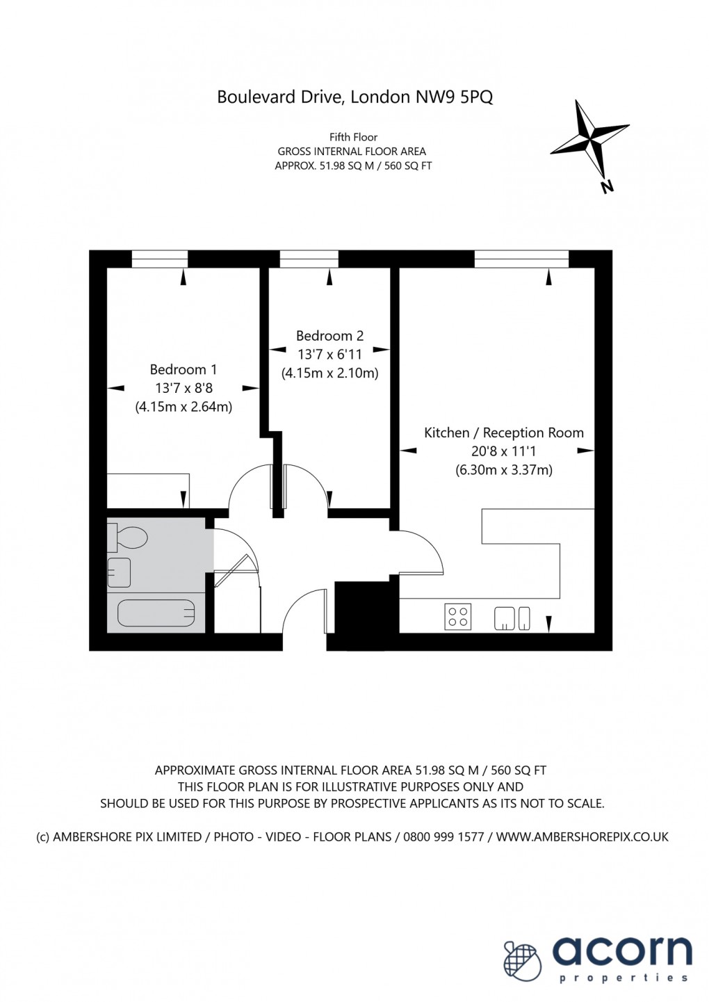 Floorplan for Boulevard Drive, 17 Boulevard Drive, London