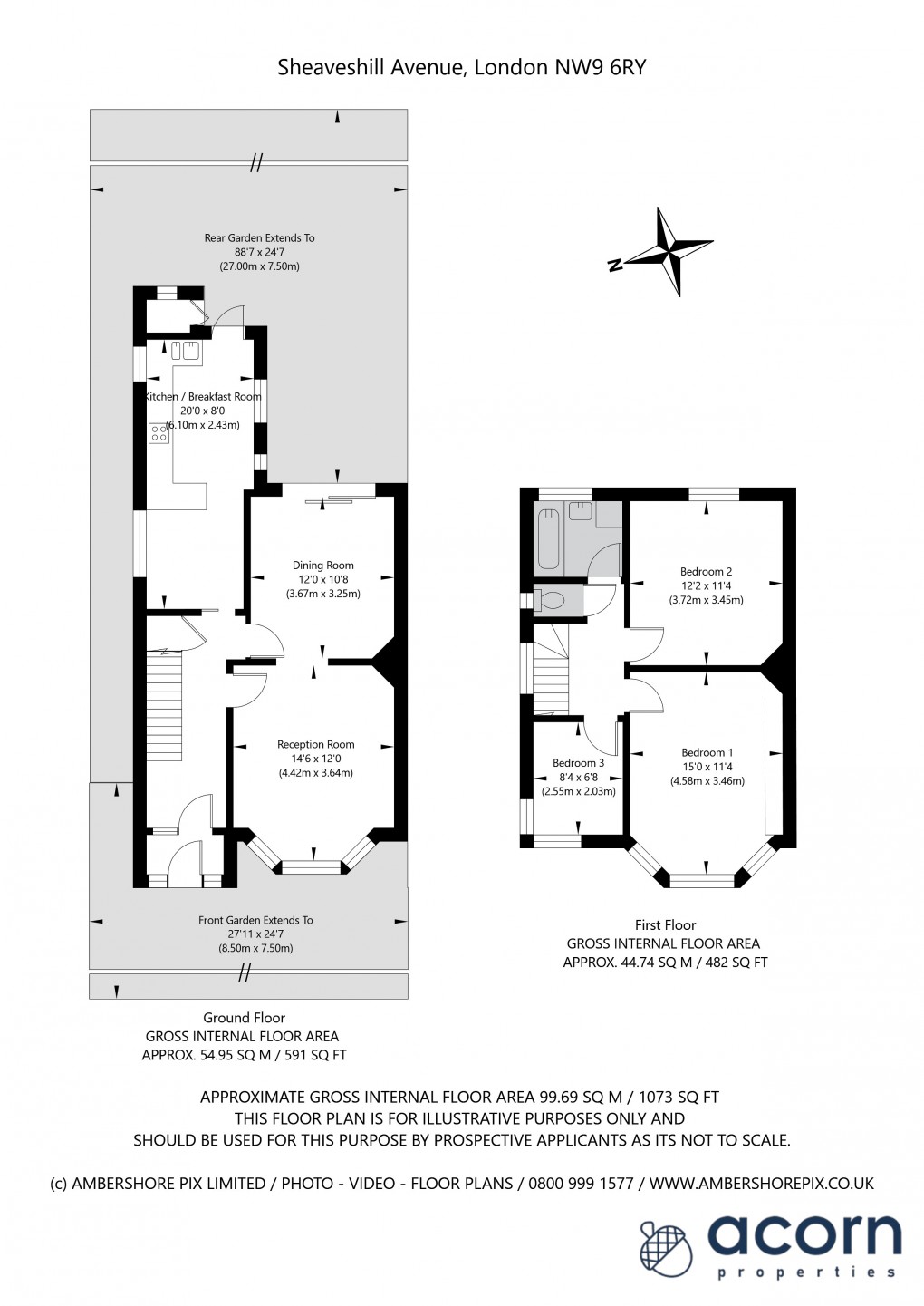 Floorplan for Colindale, London