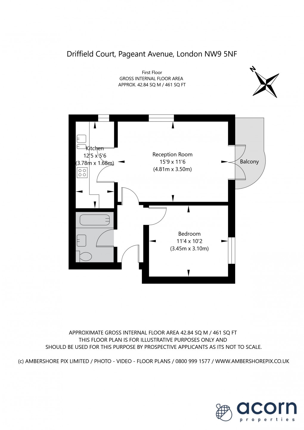 Floorplan for Pageant Avenue, 64 Pageant Avenue, Colindale, London