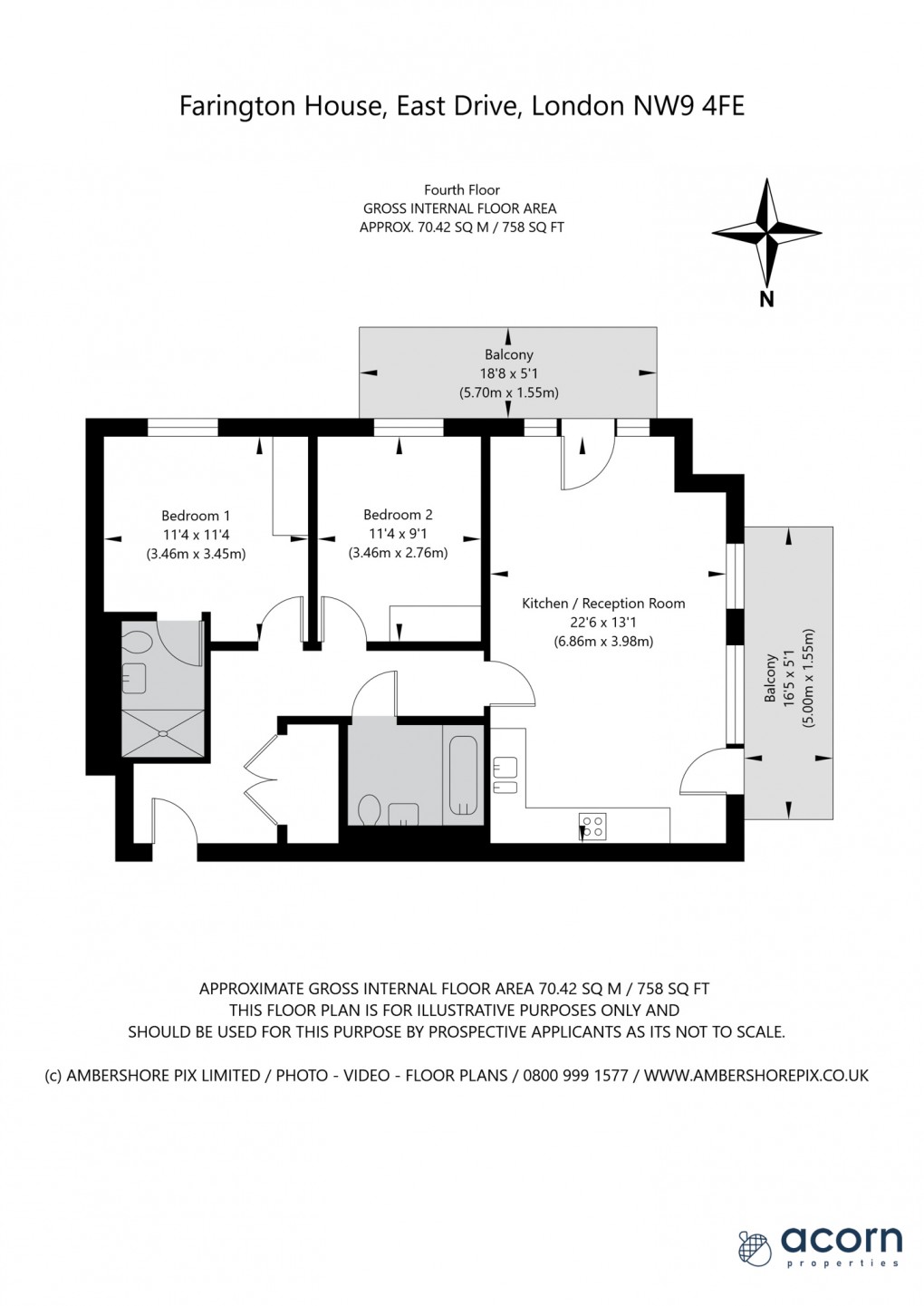 Floorplan for East Drive, Colindale