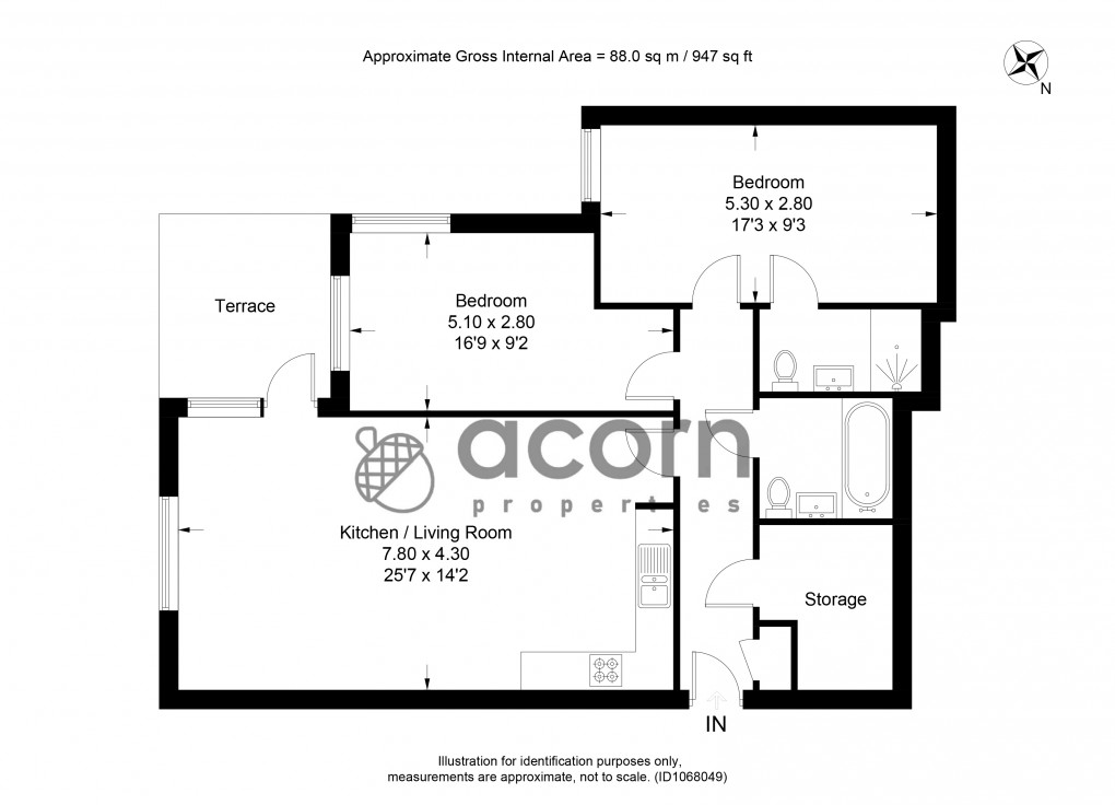 Floorplan for Colindale, London