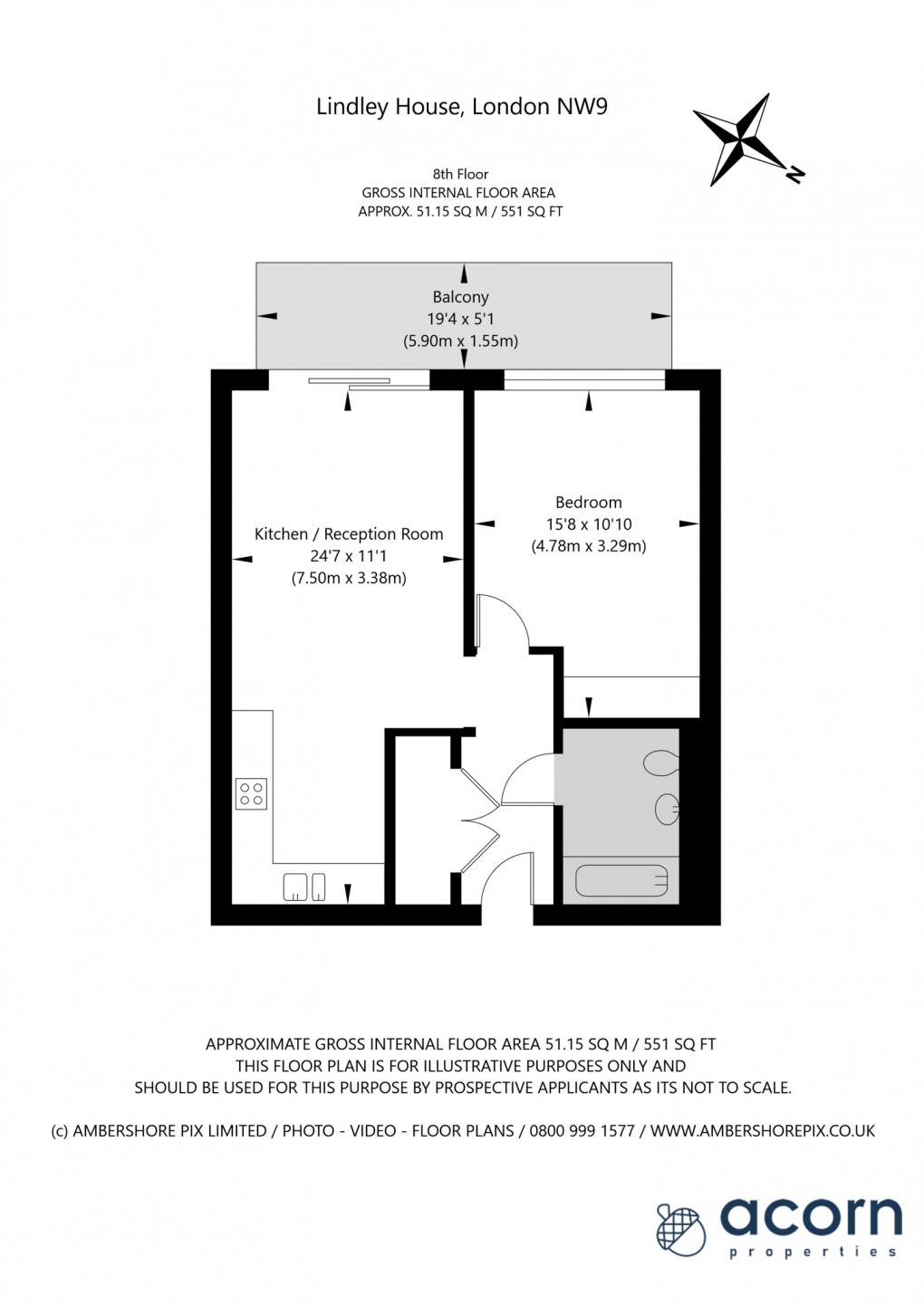 Floorplan for Henshaw Parade, 1 Henshaw Parade, The Hyde, London