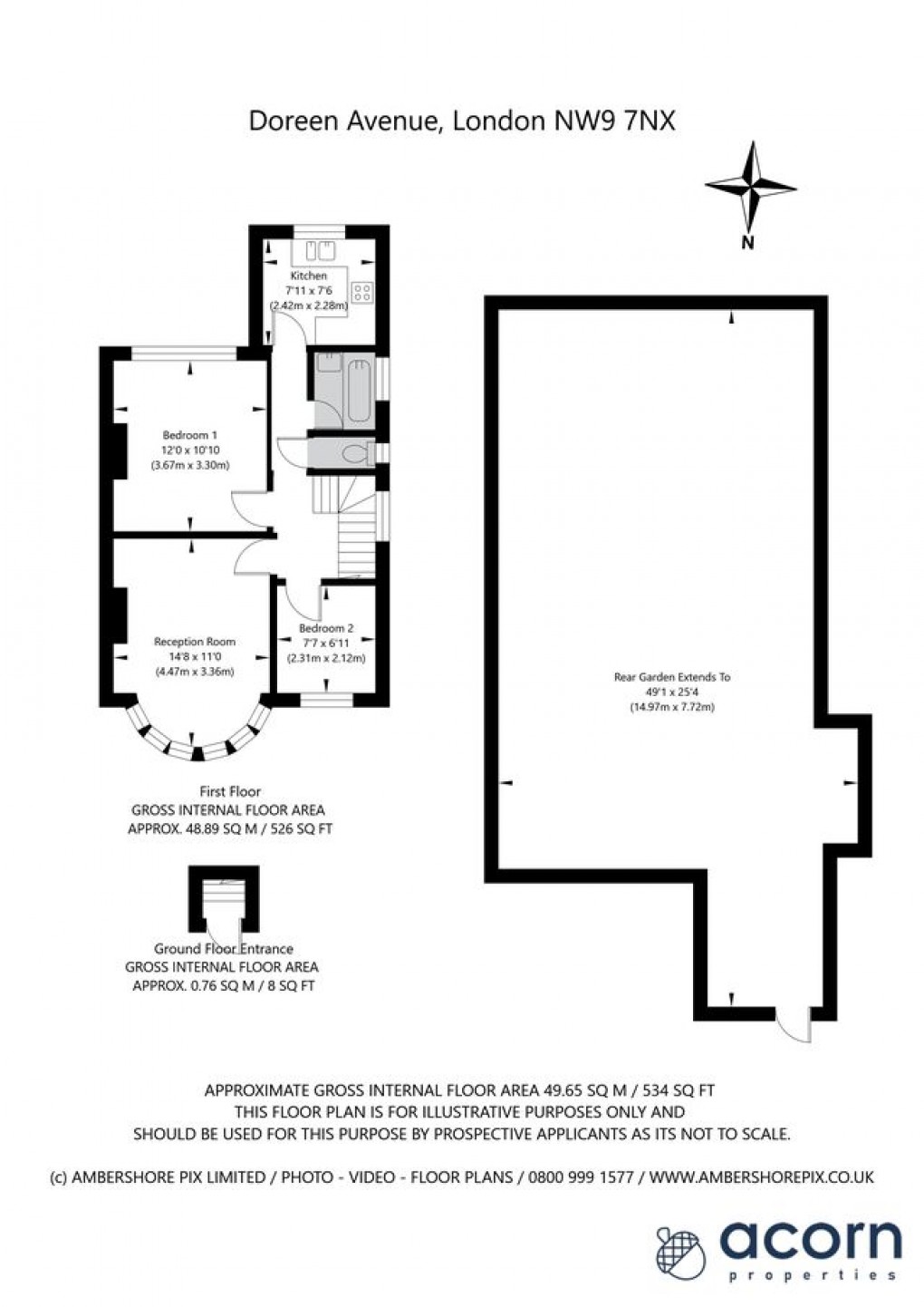 Floorplan for Doreen Avenue, London