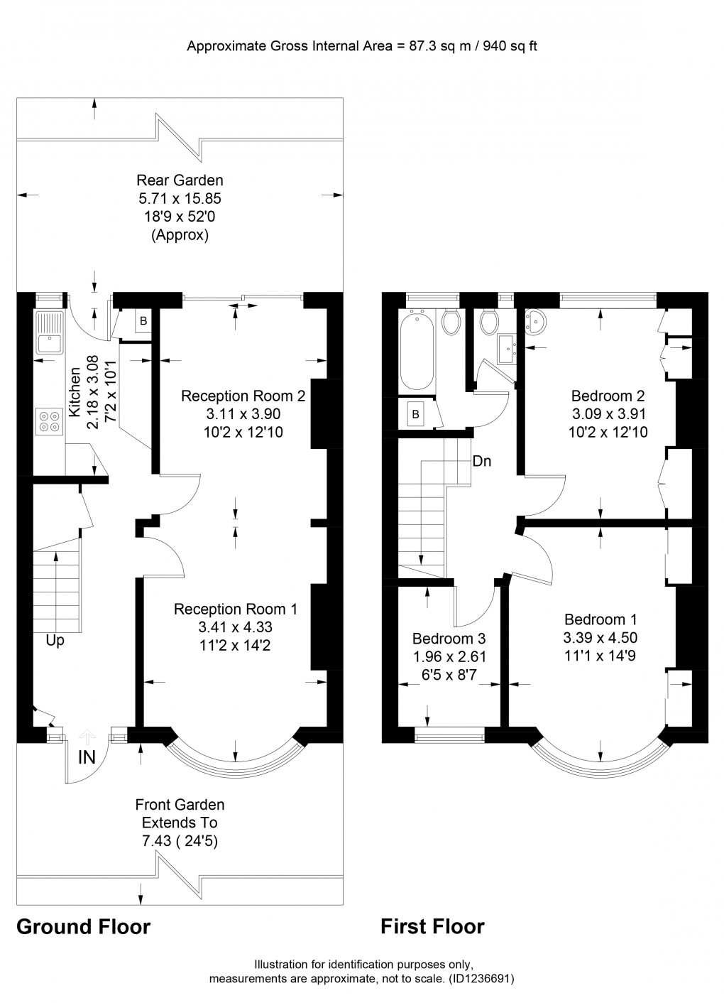 Floorplan for Dunster Drive, Kingsbury, London