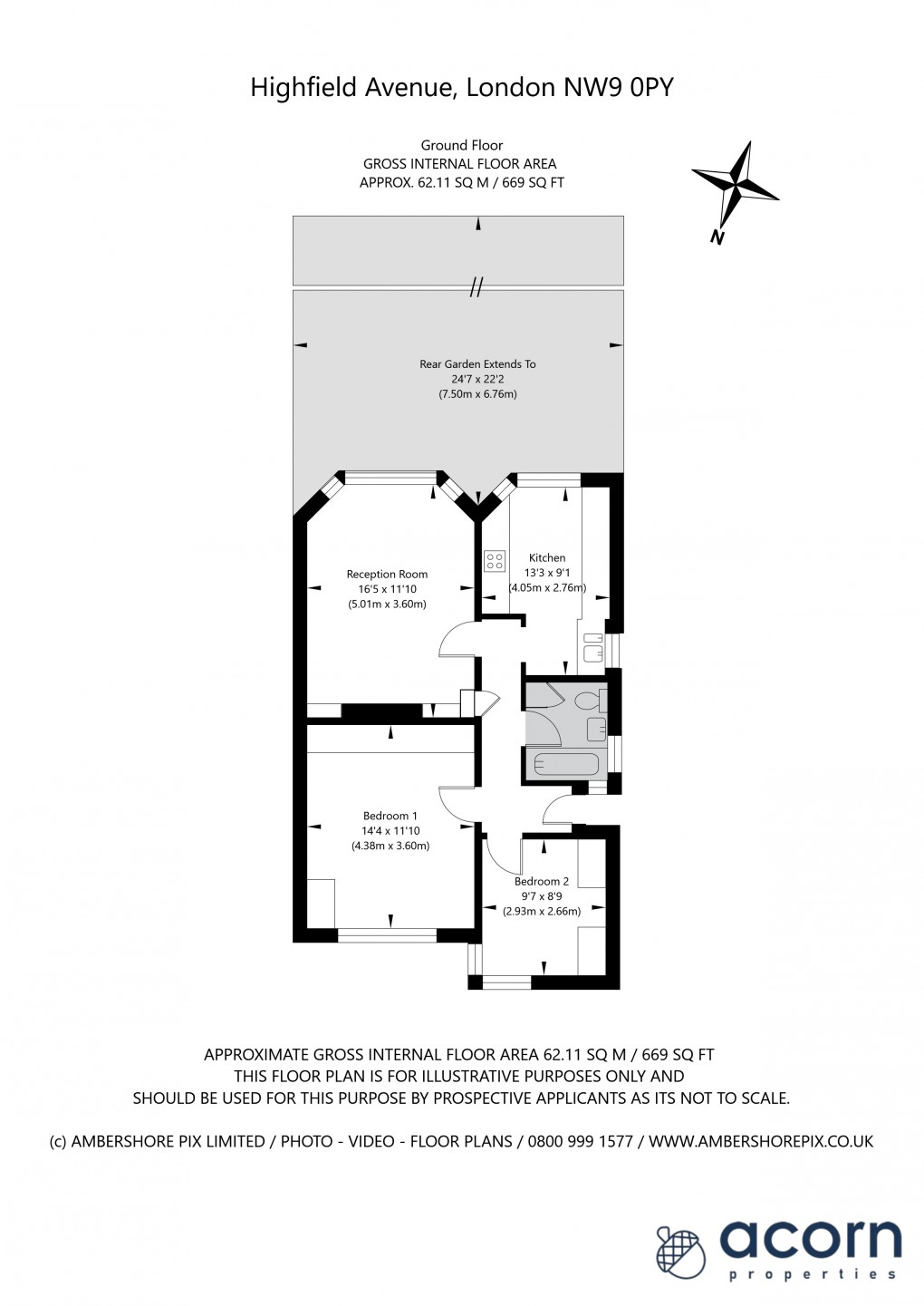 Floorplan for Kingsbury, London