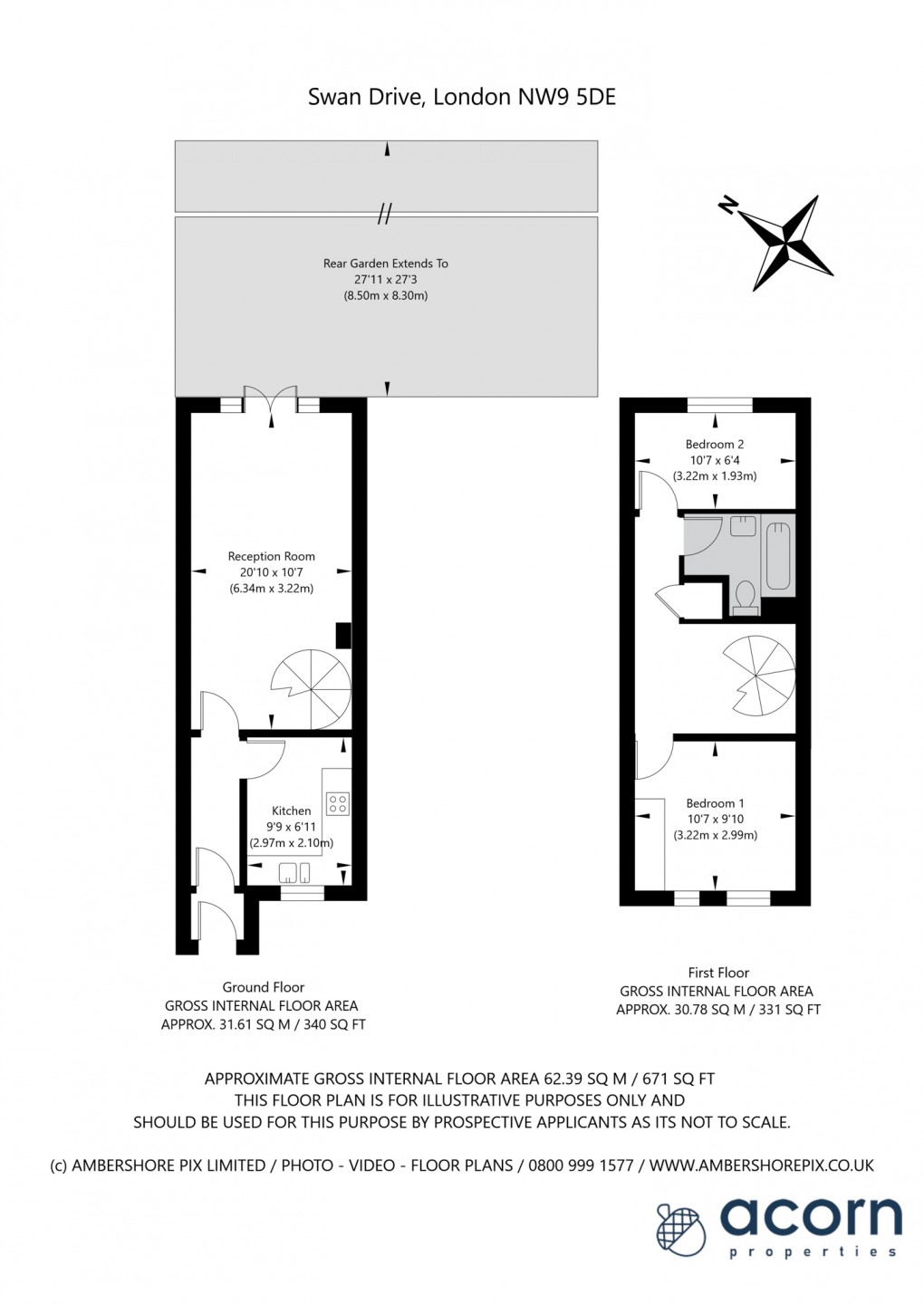 Floorplan for Swan Drive, Colindale, London
