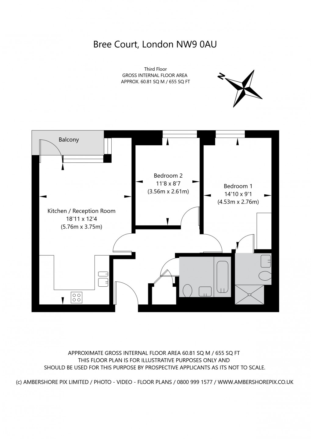 Floorplan for Capitol Way, Colindale, London