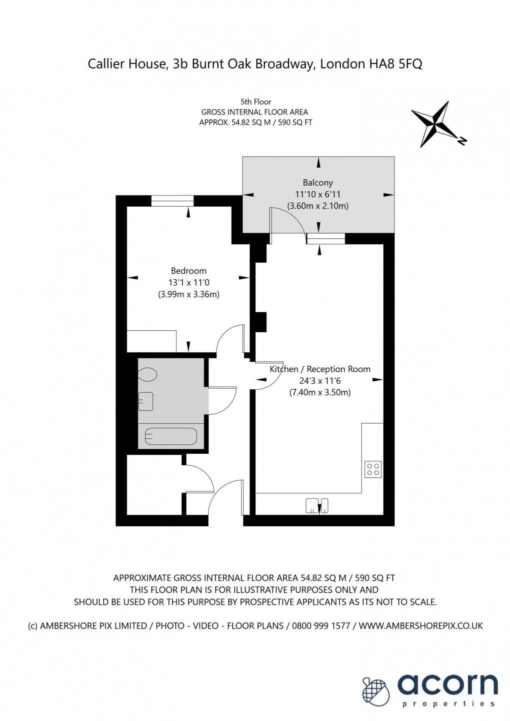 Floorplan for Burnt Oak Broadway, 3b Burnt Oak Broadway, London
