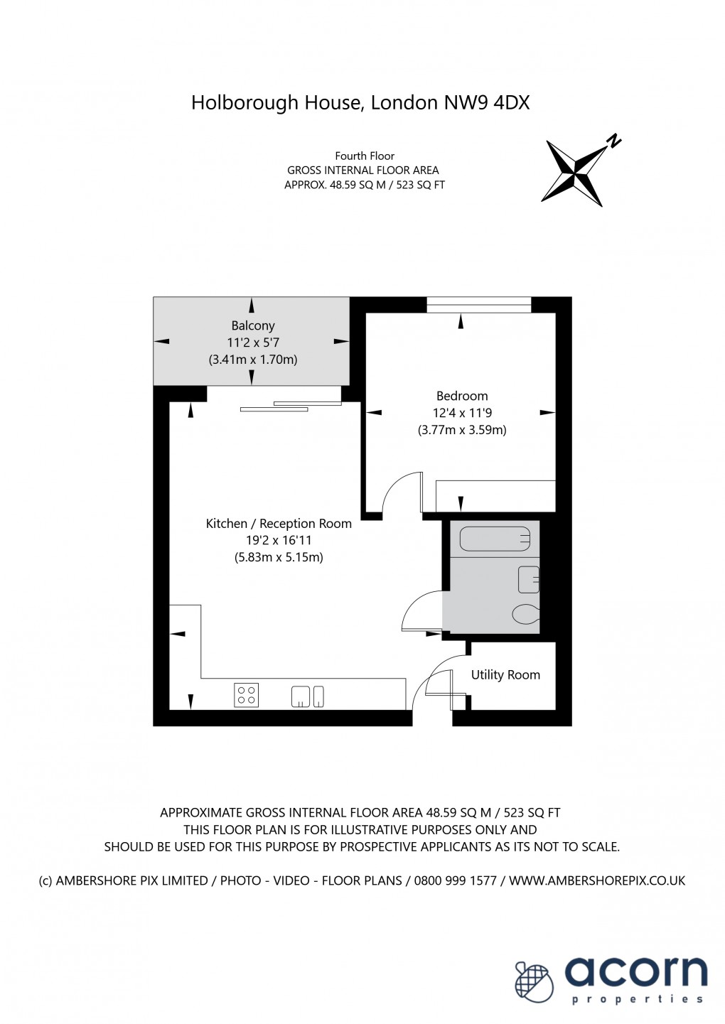 Floorplan for Lismore Boulevard, 32 Lismore Boulevard, Colindale