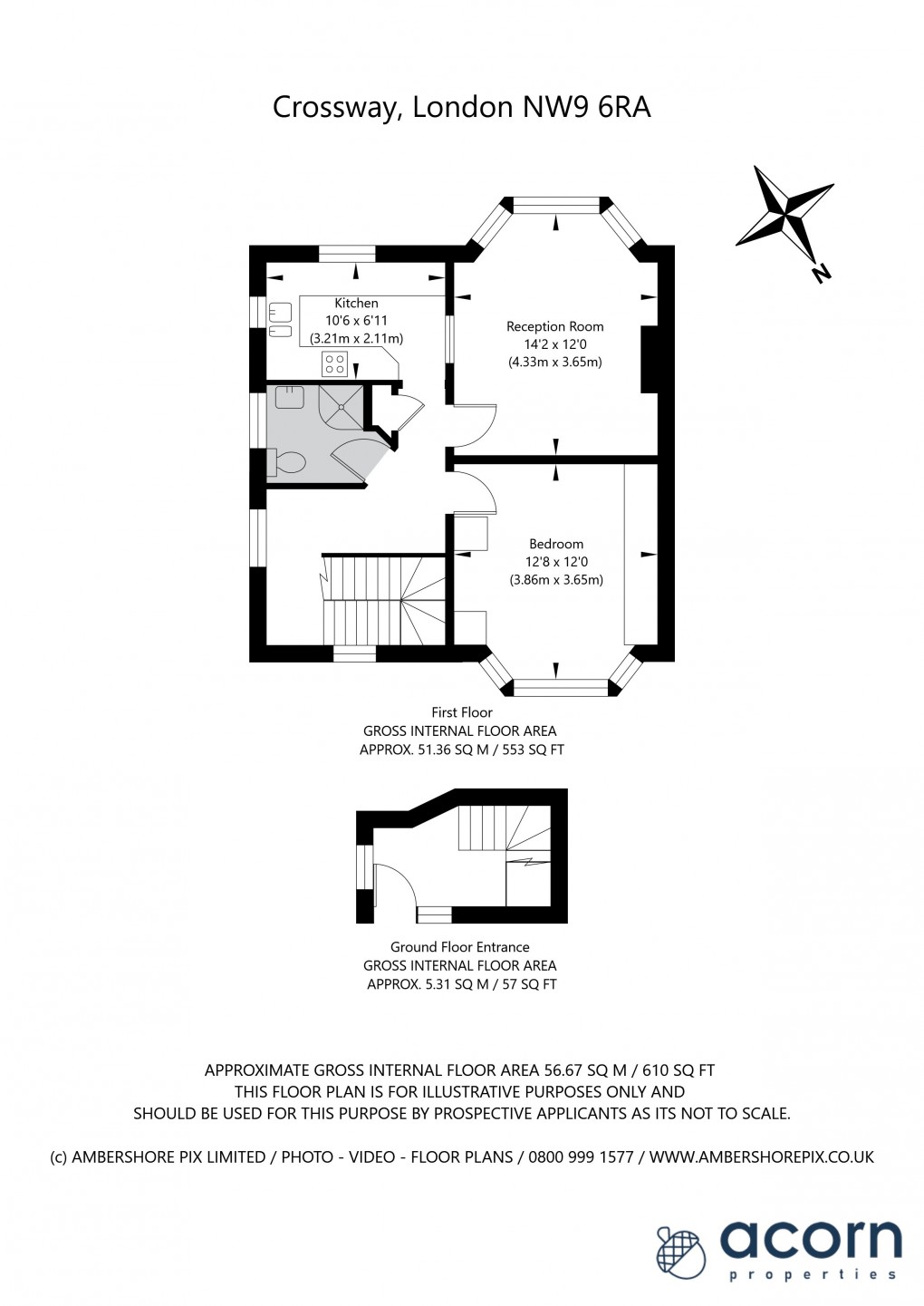 Floorplan for Crossway, Colindale, London