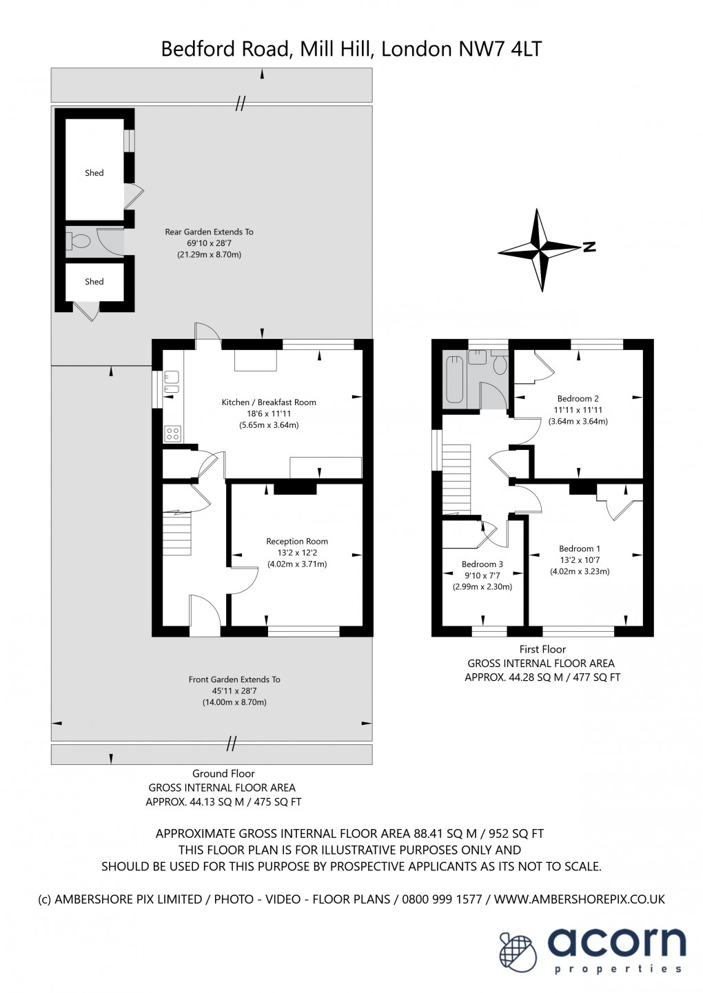 Floorplan for Mill Hill, London