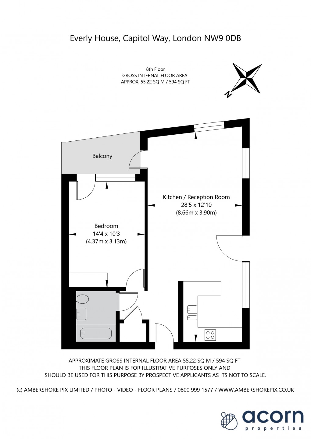 Floorplan for Capitol Way, London