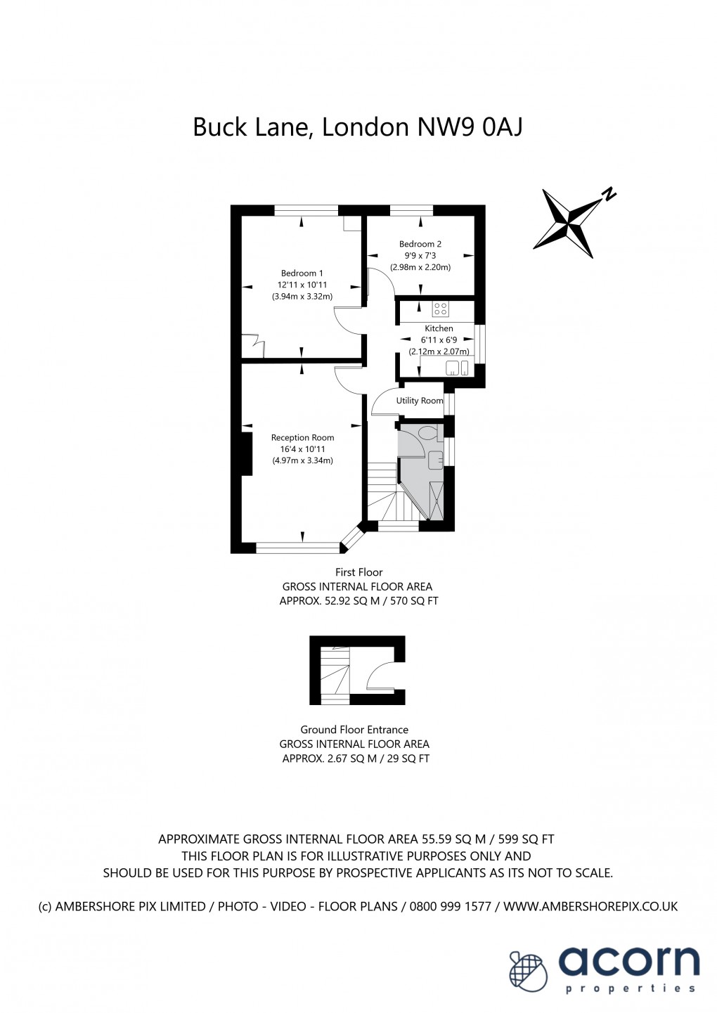 Floorplan for Kingsbury, London