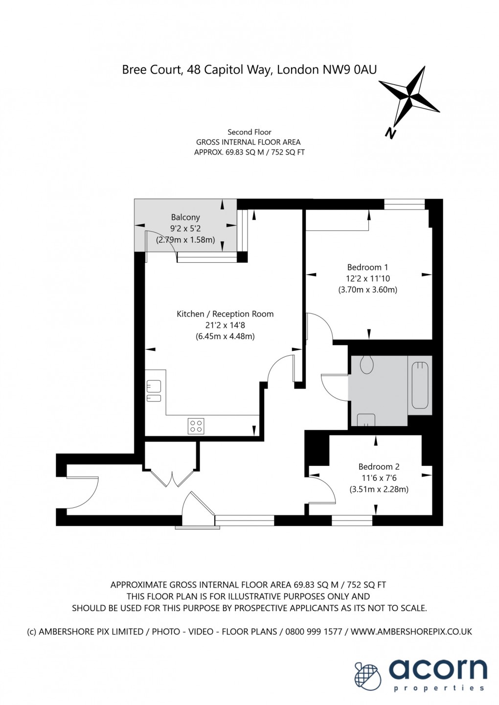 Floorplan for Capitol Way, 48 Capitol Way, London