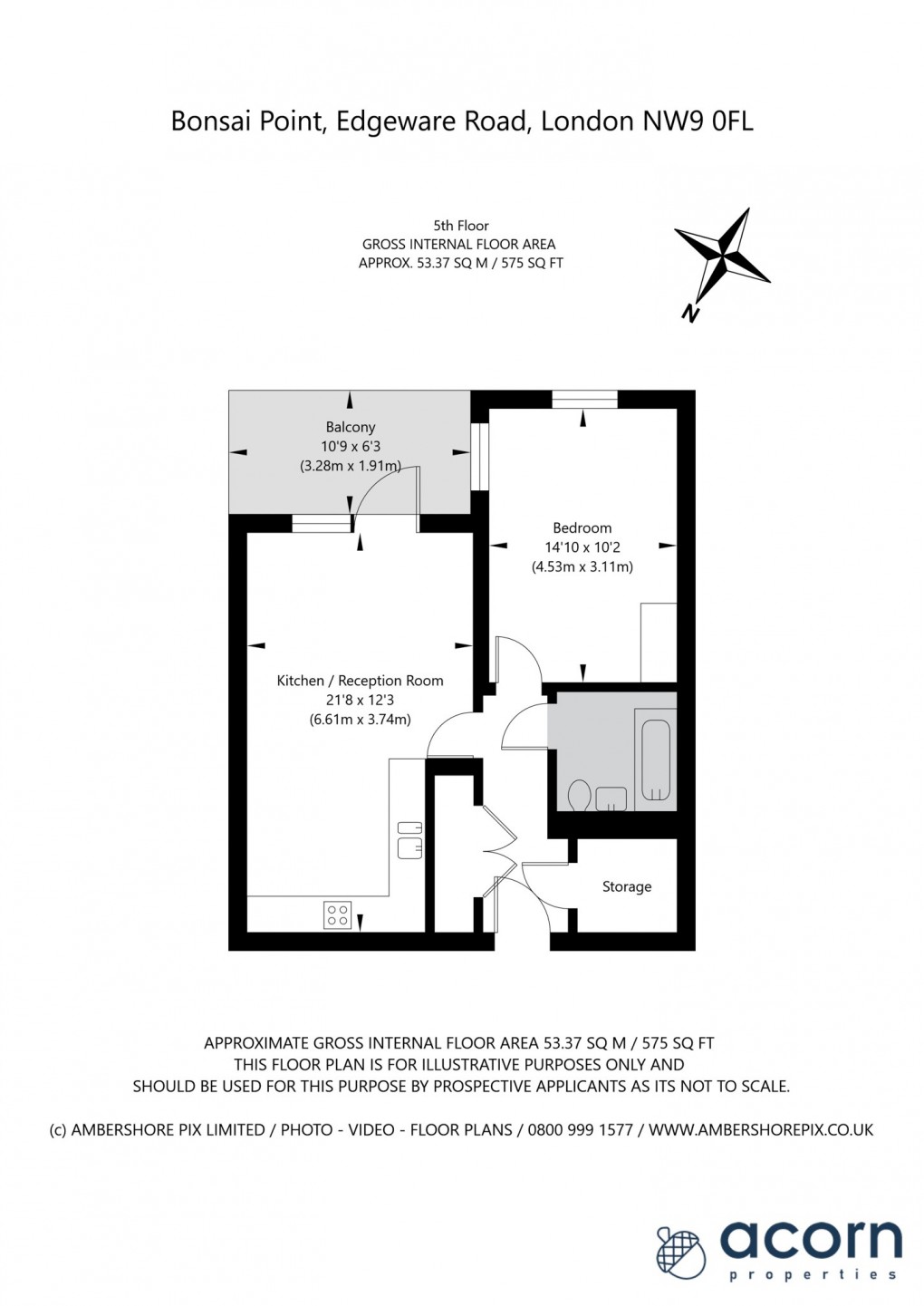 Floorplan for J Edgware Road, 399 J Edgware Road, London