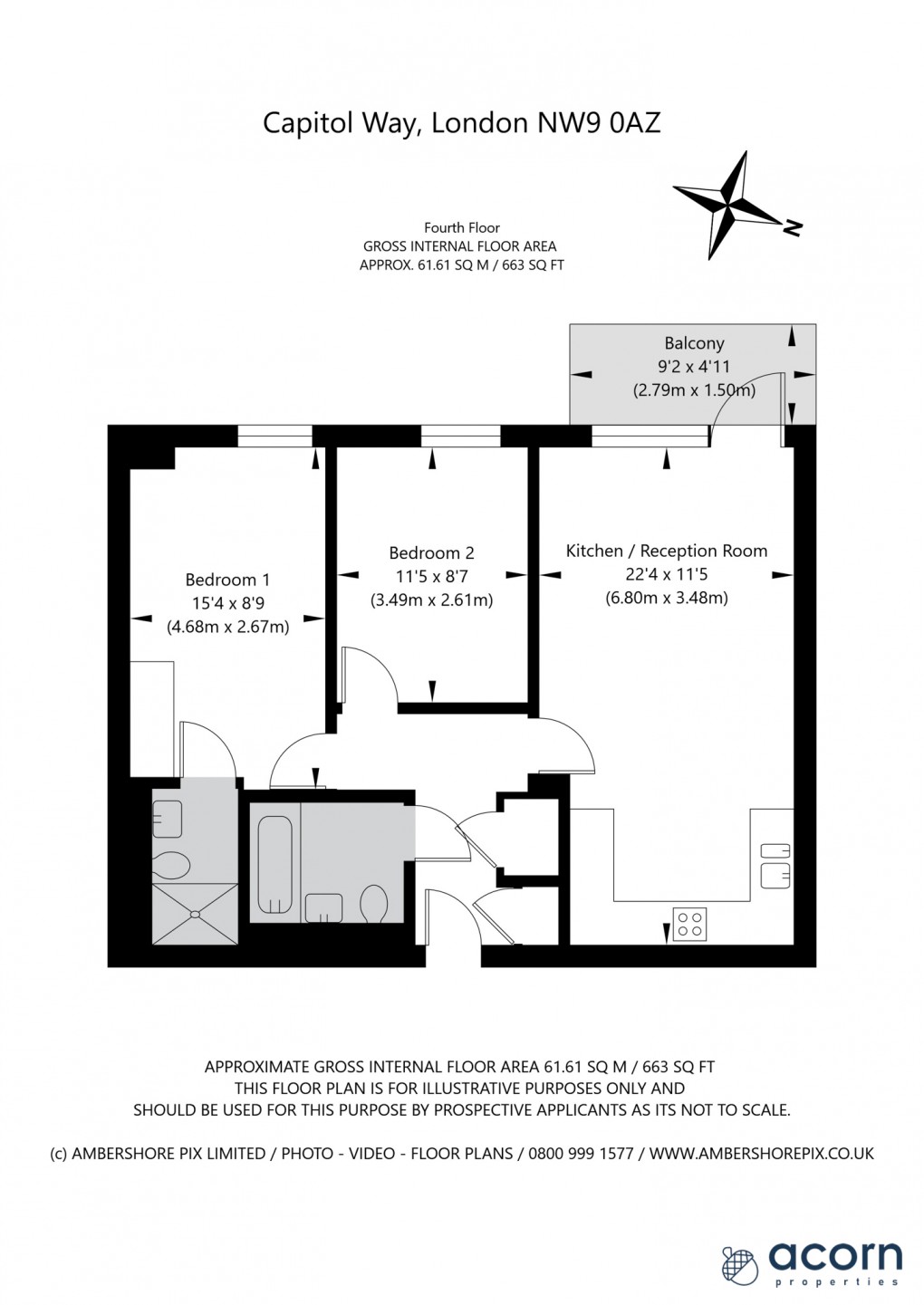 Floorplan for Capitol Way, 48 Capitol Way, London