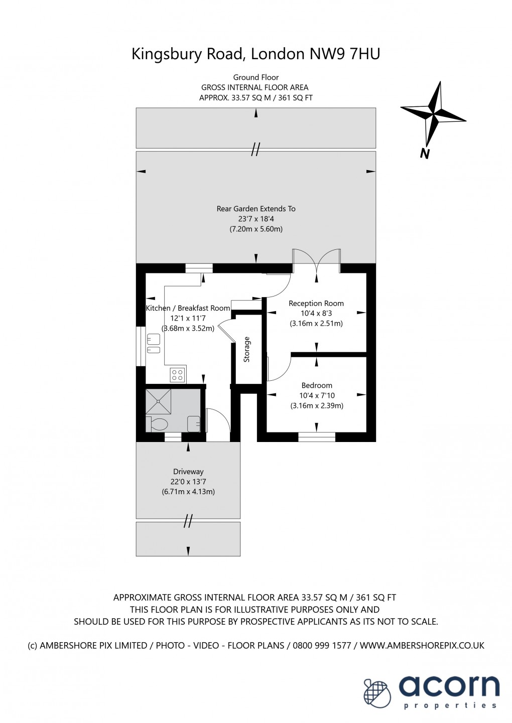 Floorplan for Kingsbury Road, London