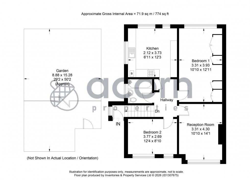Floorplan for Church Lane, London