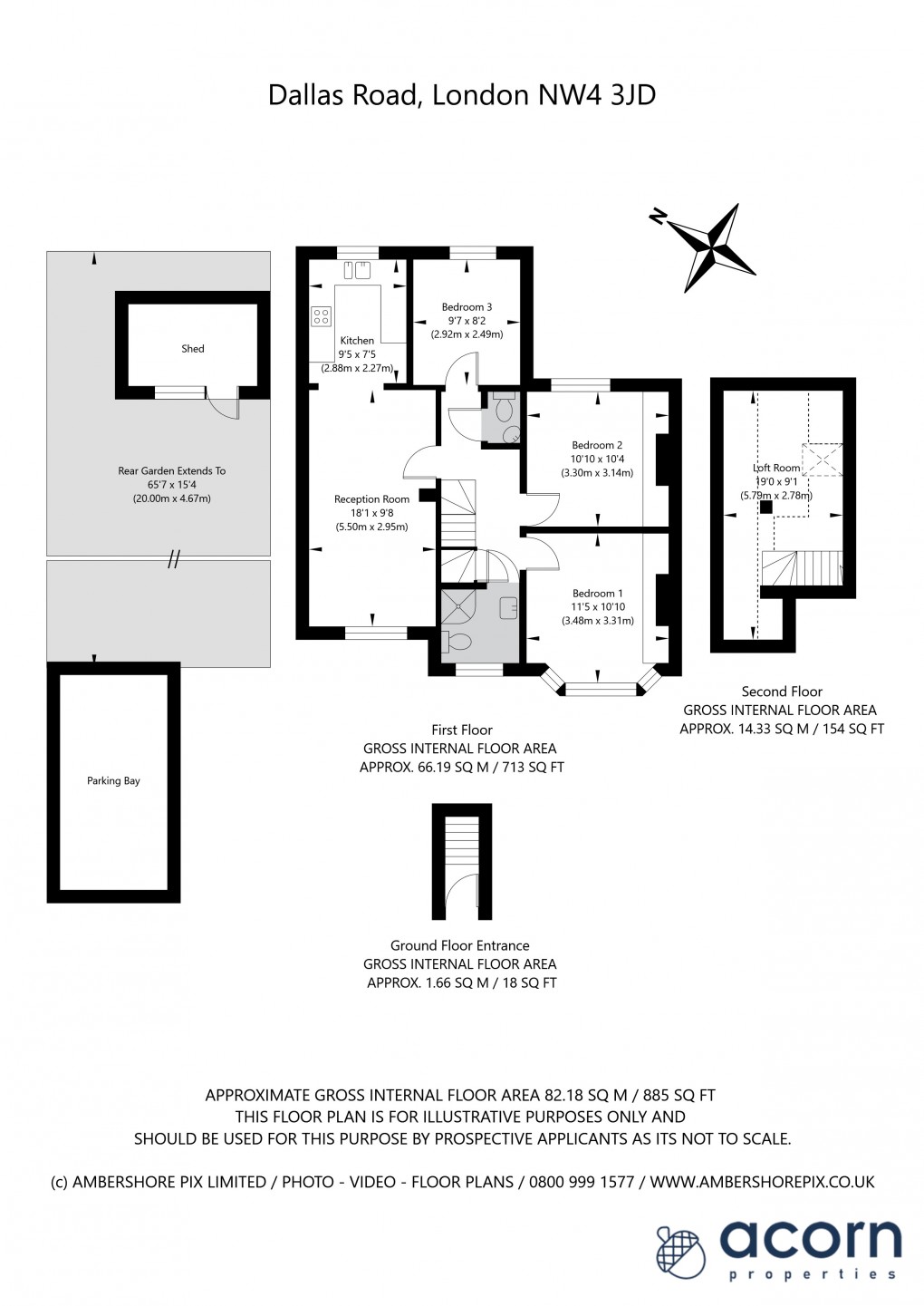 Floorplan for Hendon, London