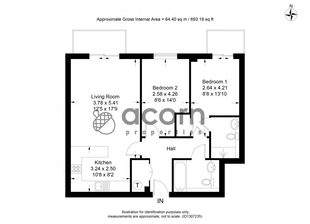 Floorplan for Aerodrome Road, 48 Aerodrome Road, London