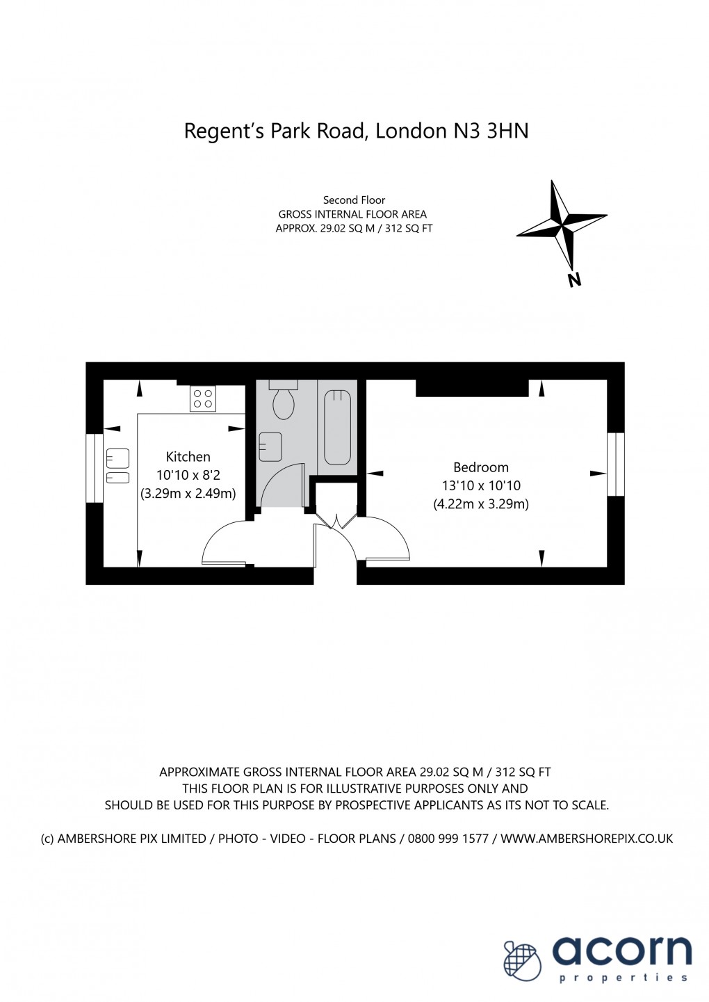 Floorplan for Regents Park Road, London
