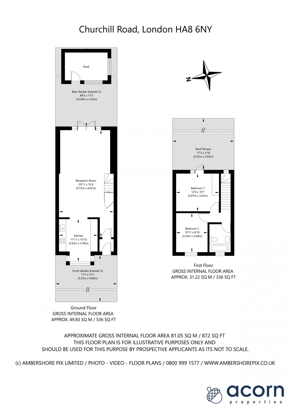 Floorplan for Churchill Road, Edgware