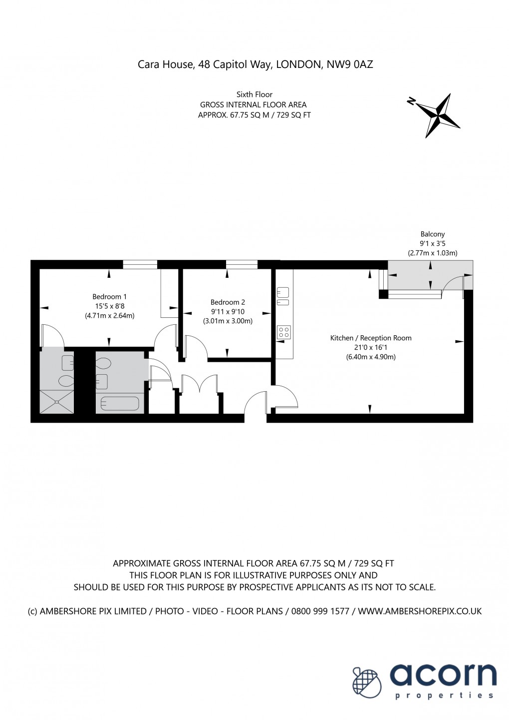 Floorplan for Capitol Way, 48 Capitol Way, Colindale