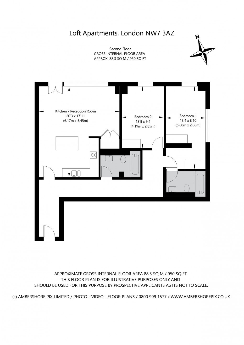 Floorplan for Grenville Place, 5 Grenville Place, London