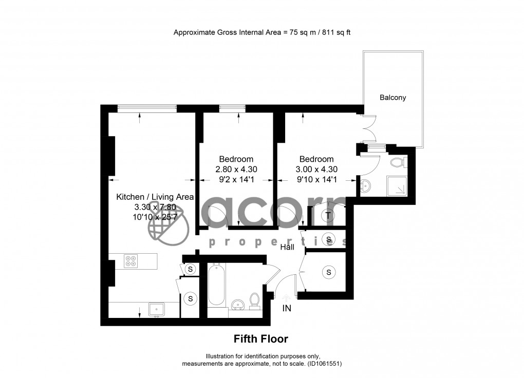 Floorplan for Zenith Close, Colindale, London
