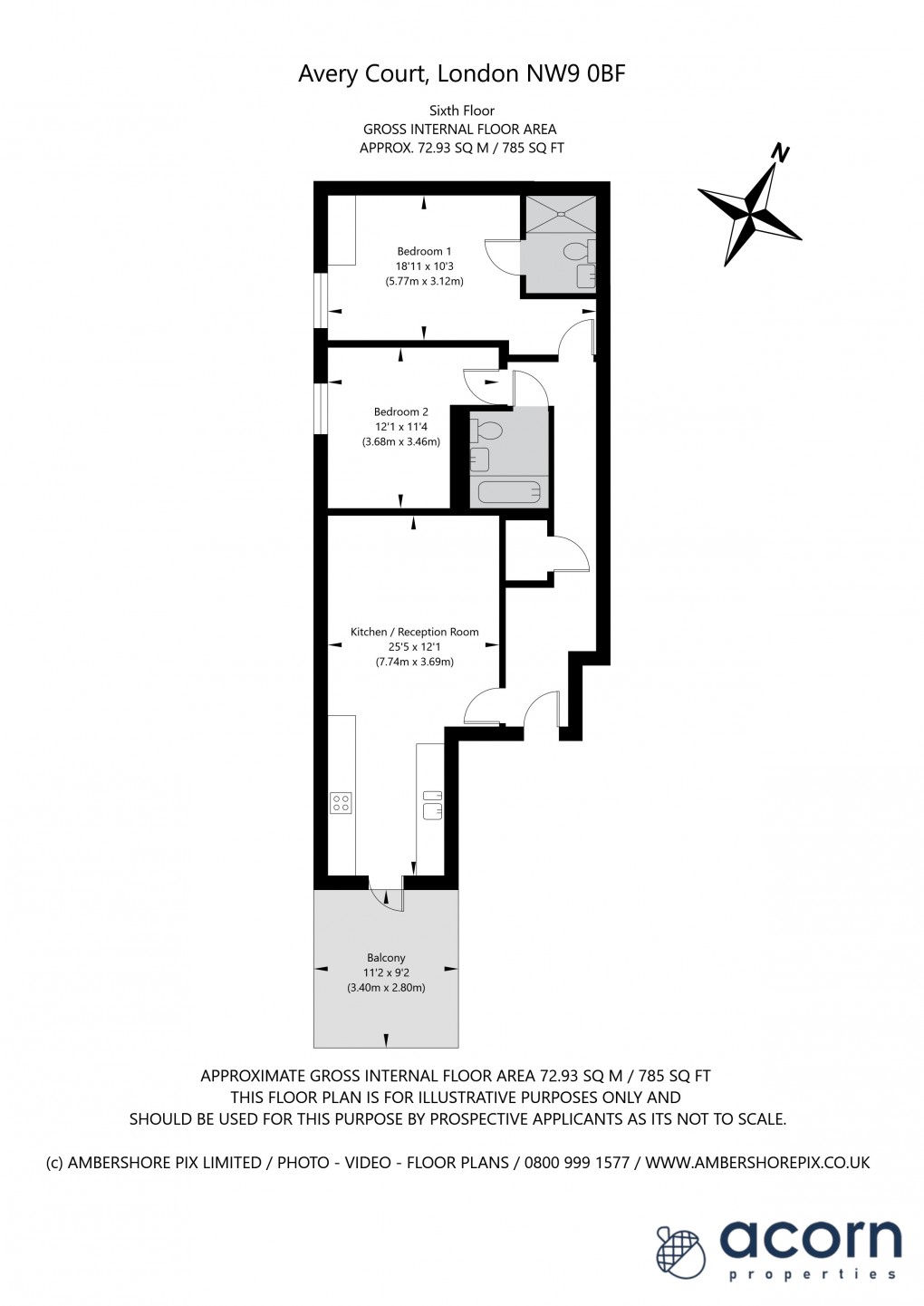 Floorplan for Capitol Way, Colindale