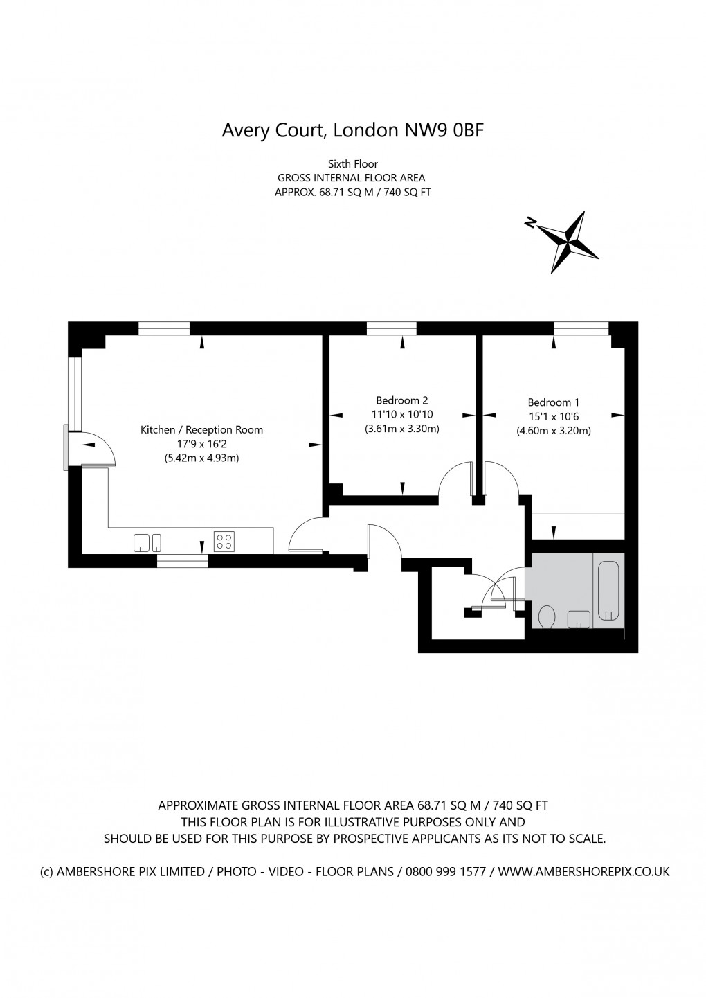 Floorplan for Capitol Way, Colindale, London